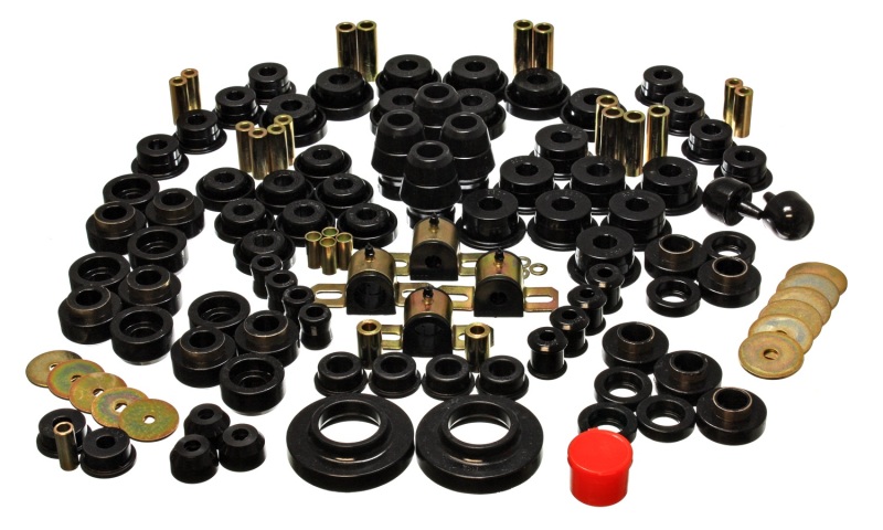 Jeep Wrangler Suspension Bushing Kit - Energy Suspension - Hyper-Flex Master Bushing Set - Black - `97-`06 Jeep Wrangler Suspension Bushing Kit - Energy Suspension - Hyper-Flex Master Bushing Set - Black - `97-`06